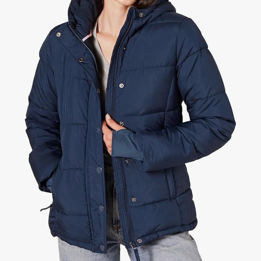Women's Navy Puffer Jacket Amazon Essentials 3x